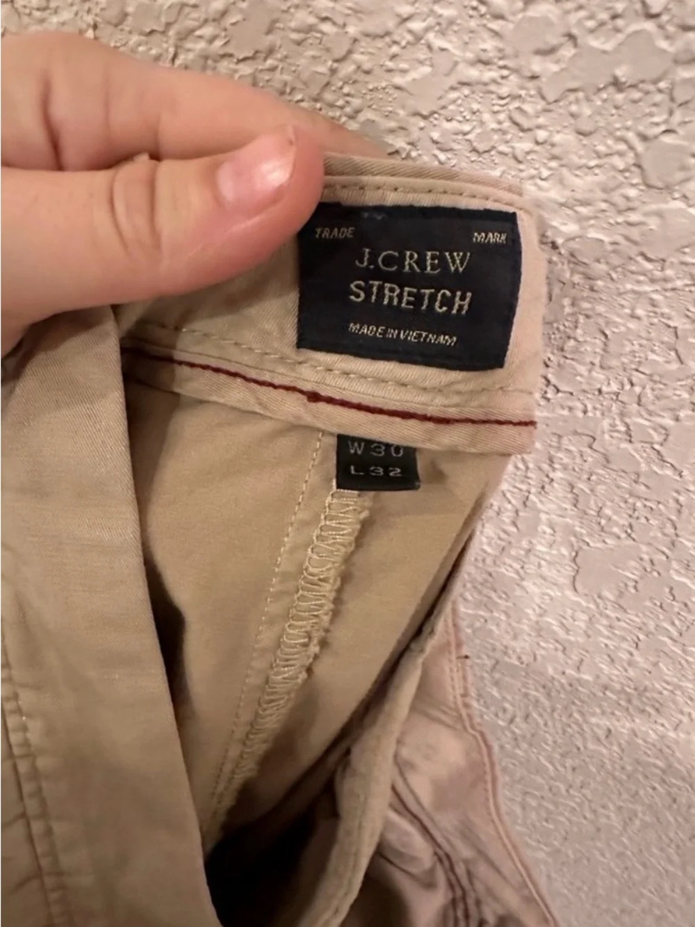 J.Crew 484 Slim Tapered-Fit Stretch Chino Pants Men’s 30x32 Khaki Tan